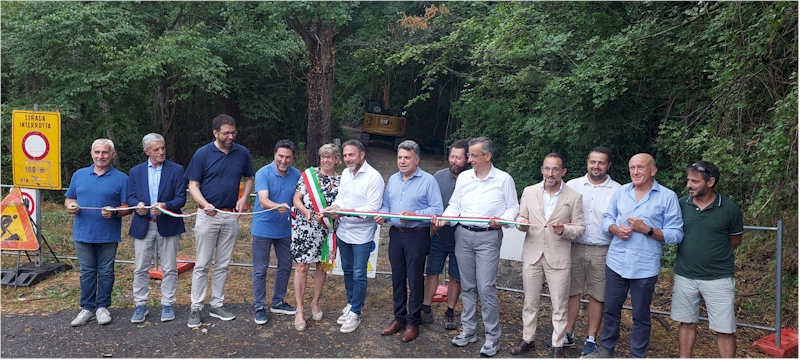 Il presidente ad interim di Regione Liguria Alessandro Piana  inaugura i lavori dell'acquedotto Ubaga Ubaghetta.